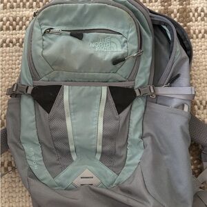 The North Face Women's Blue and Gray Backpack